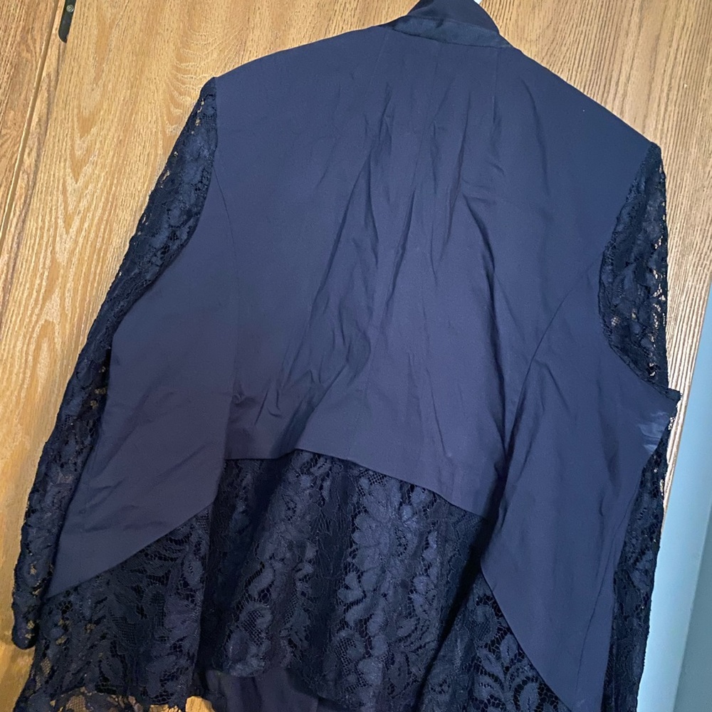 Ladies plus size blue blazer